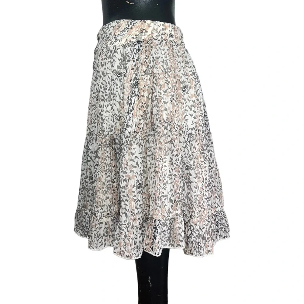 BY TOGETHER WOMEN'S IVORY FLORAL PRINT SKIRT - Picture 9 of 16